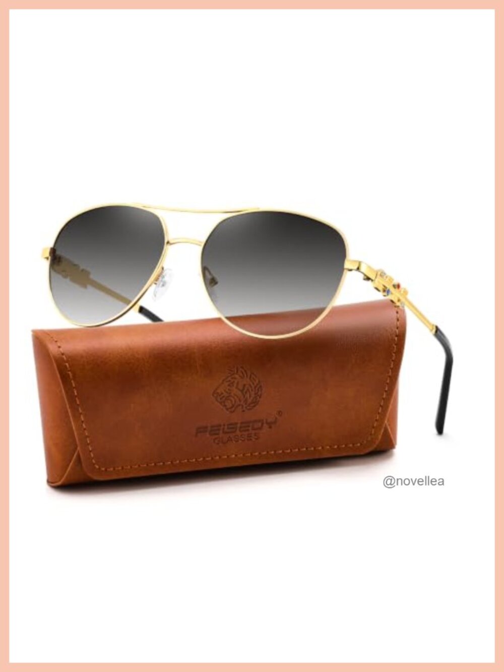 Vintage Aviator Sunglasses Women Men UV400 Protection Metal Frame